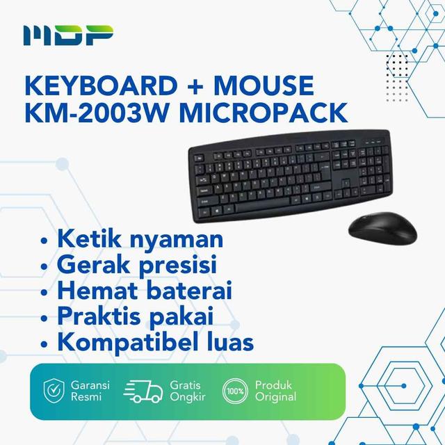 KEYBOARD + MOUSE MICROPACK KM-2003