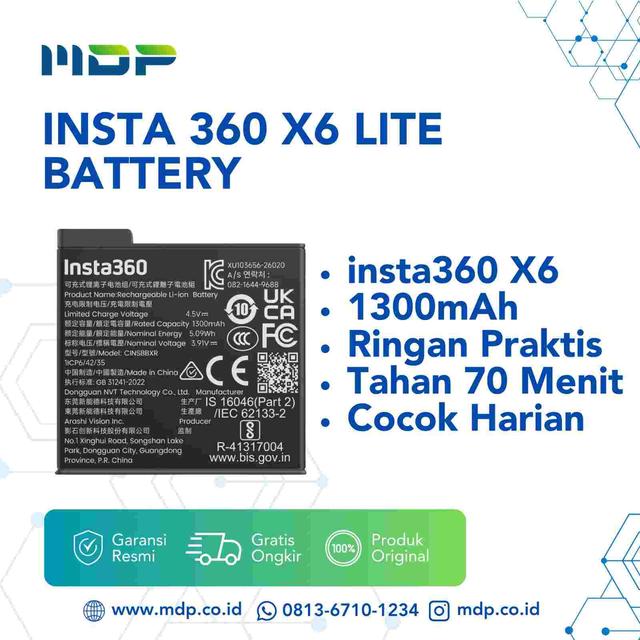 INSTA 360 X6 LITE BATTERY