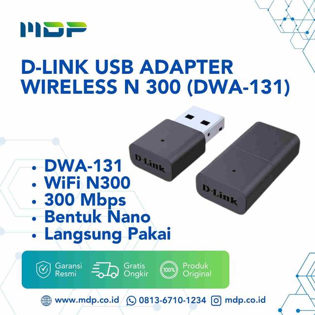 D-LINK USB ADAPTER WIRELESS N 300 (DWA-131)
