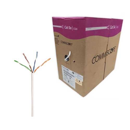 KABEL LAN UTP COMMSCOPE (AMP) CAT 5 (1 ROLL = 305 M) PUTIH (0219590-2)