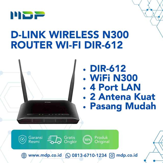D-LINK WIRELESS N300 ROUTER WI-FI  DIR-612
