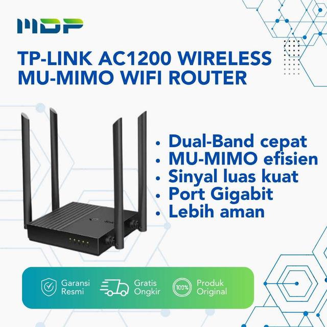 TP-LINK AC1200 WIRELESS MU-MIMO WIFI ROUTER (ARCHER C64)