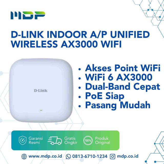 D-LINK INDOOR A/P UNIFIED WIRELESS AX3000 WIFI 6(2X2) OUTDOOR  (DAP-X3030F)