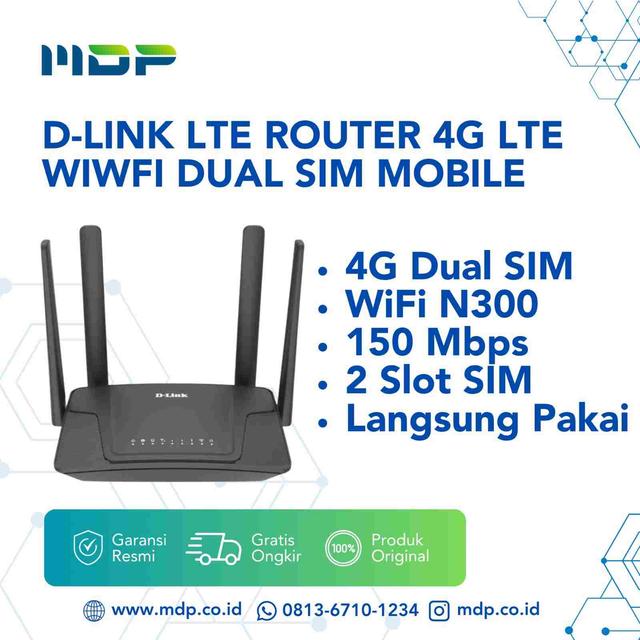 D-LINK LTE ROUTER 4G LTE WIWFI DUAL SIM MOBILE ROUTER 4G CAT 4 (DWR-M930DS)