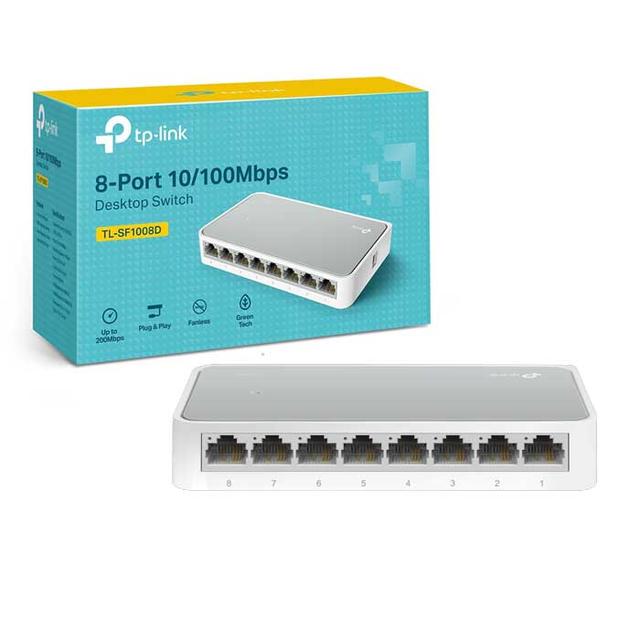 TP-LINK SWITCH HUB 8 PORT 10/100 (TL-SF1008D)