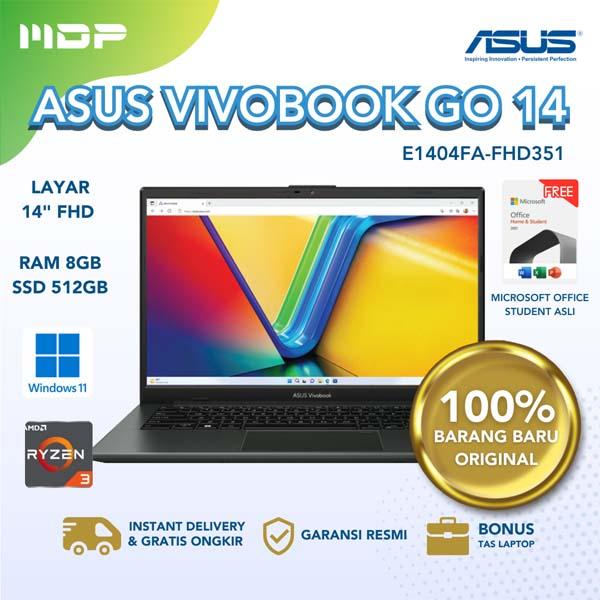 NOTEBOOK ASUS E1404FA-FHD351 (MIXED BLACK) : AMD RYZEN 3-7320U,UMA,8GB,512GB,TN,FHD,OPI,WIN 11