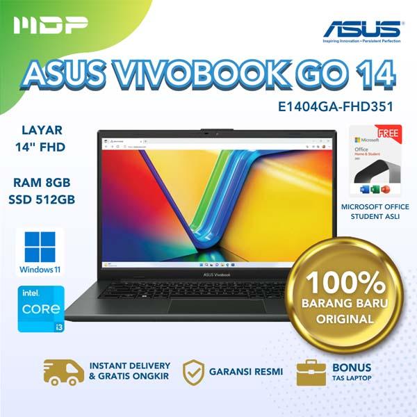 NOTEBOOK ASUS E1404GA-FHD351 (MIXED BLACK) : INTEL CORE I3-N305,UMA,8GB,512GB SSD,TN FHD,WIN 11+OHS
