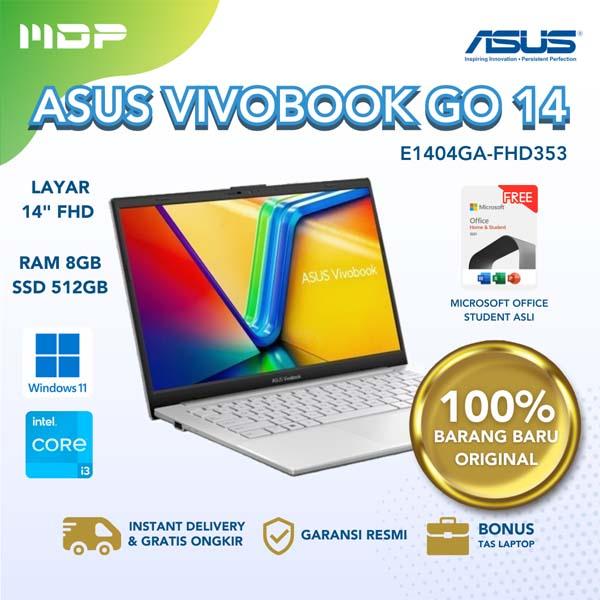 NOTEBOOK ASUS E1404GA-FHD353 (COOL SILVER) : INTEL CORE I3-N305,UMA,8GB,512GB SSD,TN FHD,WIN 11+OHS