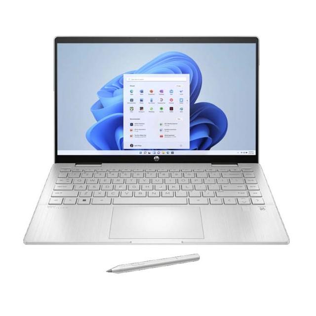 NOTEBOOK HP PAVILION X360 CONVERT 14-EK2777TU (SILVER) : INTEL CORE I7-150U,16GB ON BOARD,512GB SSD,INTEL INTEGRATED GRAPHICS, 5MP 1080 FHD,14"FHD IPS 300NITS,WIN 11 HOME+OHS 2021,2Y ADP (TAS)