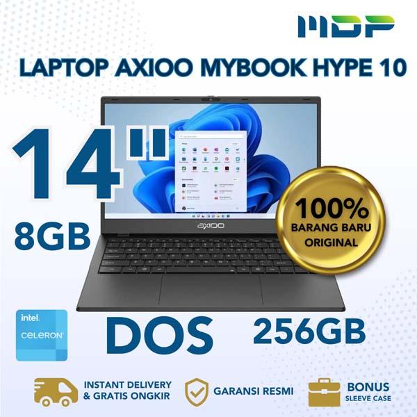 NOTEBOOK AXIOO MYBOOK HYPE 10 (NBAX244C08HNR) MIDNIGHT BLACK : INTEL CELERON N4020,8GB,HD 256GB ,14",DOS (SLEEVCAS)