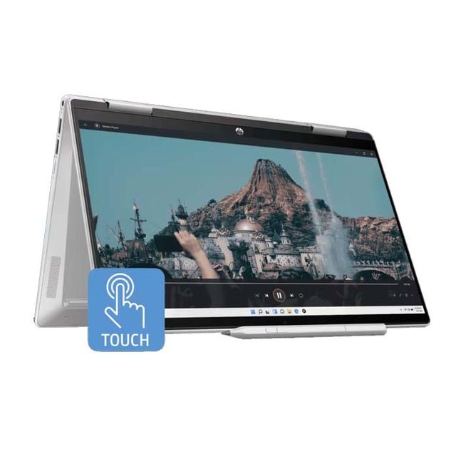 NOTEBOOK HP PAVILION X360 CONVERT 14-EK2123TU (SILVER) : INTEL CORE 3-100U,8GB,512GB SSD,INTEL UHD GRAPHICS,14"FHD IPS 250NITS,WIN 11 HOME+OHS 2021(+TAS A08JTAA)