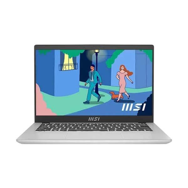 NOTEBOOK MSI MODERN 14 C12MO-1283ID (9S7-14J111-1283) URBAN SILVER  : INTEL CORE I5-1235U,8GB,512GB SSD NVME,IRIS XE GRAPHICS,14"FHD,WIN 11 HOME+OHS 2021