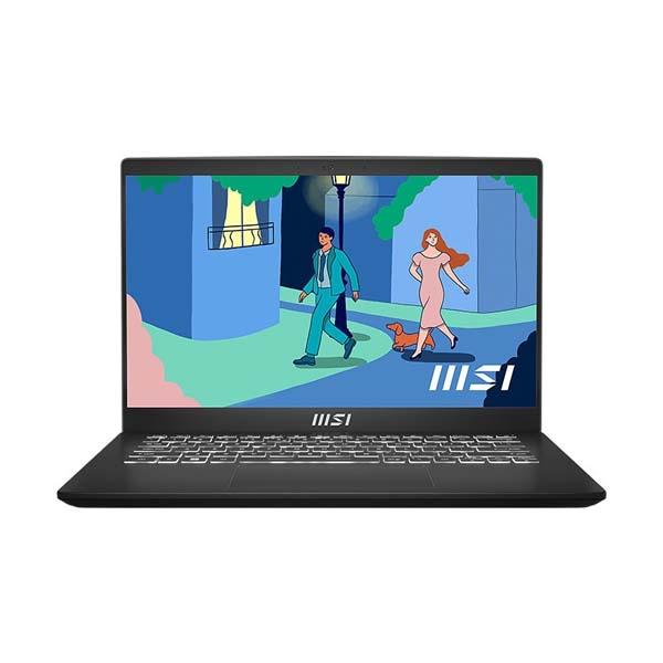 NOTEBOOK MSI MODERN 14 C12MO-1288ID (9S7-14J112-1288) CLASSIC BLACK  : INTEL CORE I3-1215U,8GB,512GB SSD NVME,UHD GRAPHICS,14"FHD,WIN 11 HOME+OHS 2021