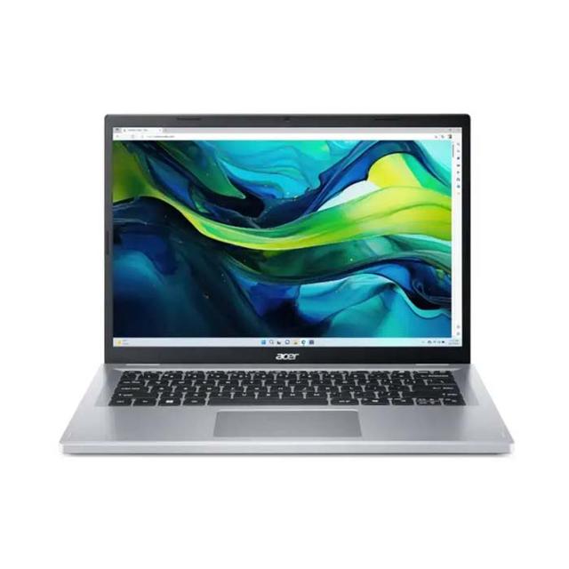 NOTEBOOK ACER ASPIRE GO 14 AG14-31P-34GM (PURE SILVER) INTEL CORE I3-N305,8GB LPDDR4 UPGRADEABLE,512GB NVME SSD,14", WUXGA WINDOWS 11+OHS 21 (BACKPACK)