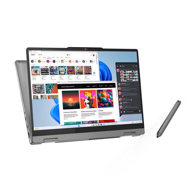 NOTEBOOK LENOVO IP 5 2 IN 1- 14IRH9 (83KX0010ID) LUNA GREY : INTEL CORE I5-13420H,16GB LPDDR5X-5200,512GB SSD M.2 2242 PCIE,INTEL UHD GRAPHICS,14"WUXGA IPS 300NITS,WIN 11 HOME+OHS 2021 (BACKPACK-Q17225)