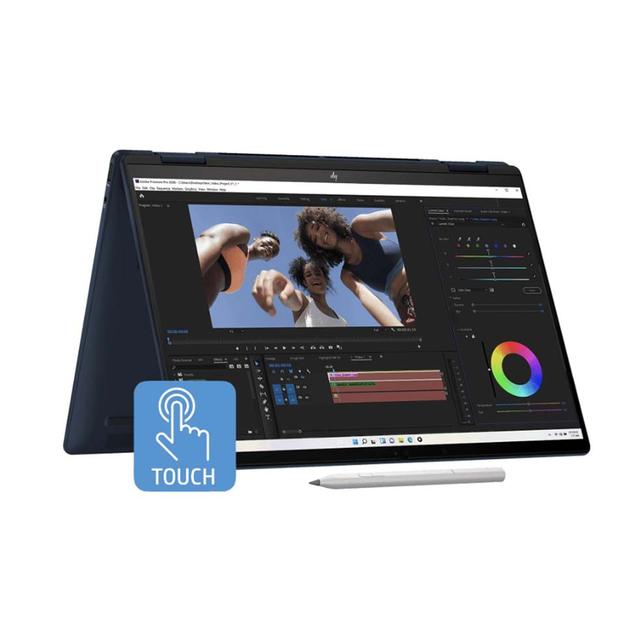 NOTEBOOK HP ENVY X360 14-FC0666TU (BLUE) : INTEL ULTRA 5-125U,16G LPDDR5X,512GB SSD,INTEL GRAPHICS,14"2.8K OLED,WIN 11 HOME+OHS 2021 (TAS - 2Z8P4AA)