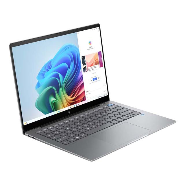 NOTEBOOK HP OMNIBOOK X 14-FE1332QU (GLACIER SILVER) : SNAPDRAGON X1P-42-100(8C),16GB LPDDR5X,512GB SSD,14" 2.2K IPS 300NITS,,WIN 11+OHS (TAS-2Z8P4AA)