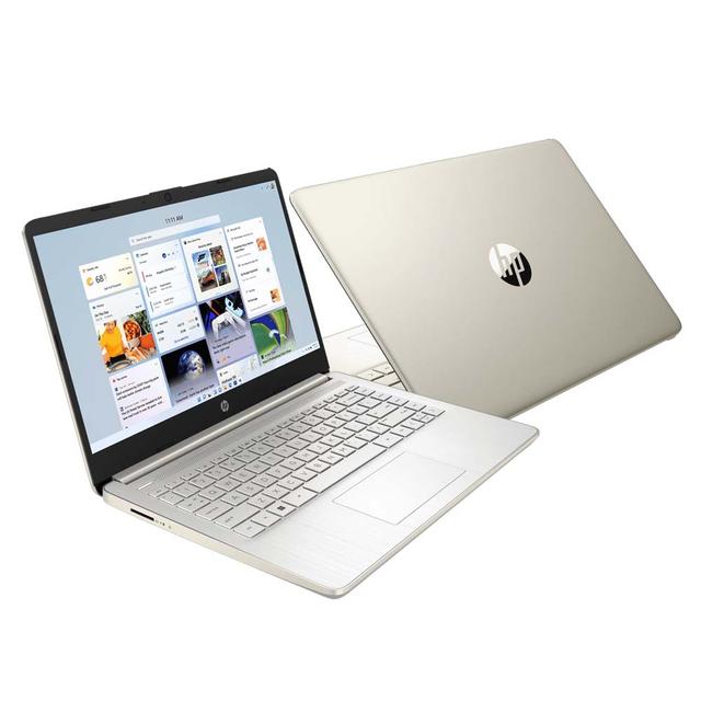 NOTEBOOK HP 14S-DQ3134TU (GOLD) : INTEL CELERON N4500,UMA,4GB,512GB SSD,14"FHD AG SVA 250NITS,WIN 11 HOME+OHS (TAS A08JTAA)