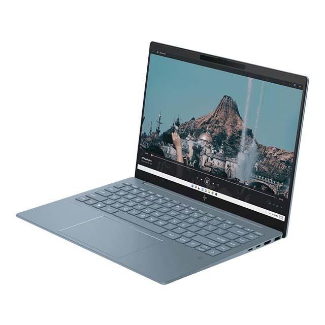 NOTEBOOK HP PAVILION PLUS 14-EW0078TU (BLUE) : INTEL CORE I5-1335U,16GB LPDDR5X,512GB SSD,INTEL IRIS XE,14.0"WQXGA,WIN 11+OHS   (+TAS)