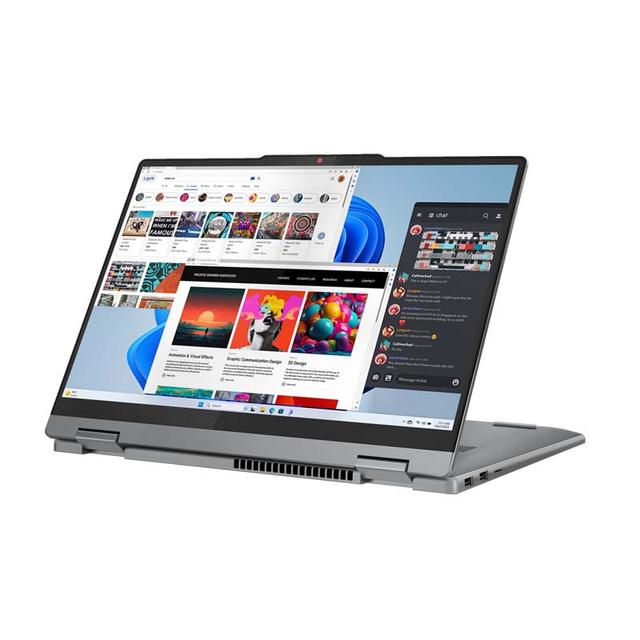 NOTEBOOK LENOVO IP 5 2 IN 1-14IRU9 (83DT008JID) LUNA GREY : INTEL CORE 3-100U,8GB LPDDR5-5200,512GB SSD M.2 2242 PCIE,INTEL GRAPHICS,14"WUXGA IPS 300NITS,WIN 11 HOME+OHS 2021(BACKPACK-Q17225)