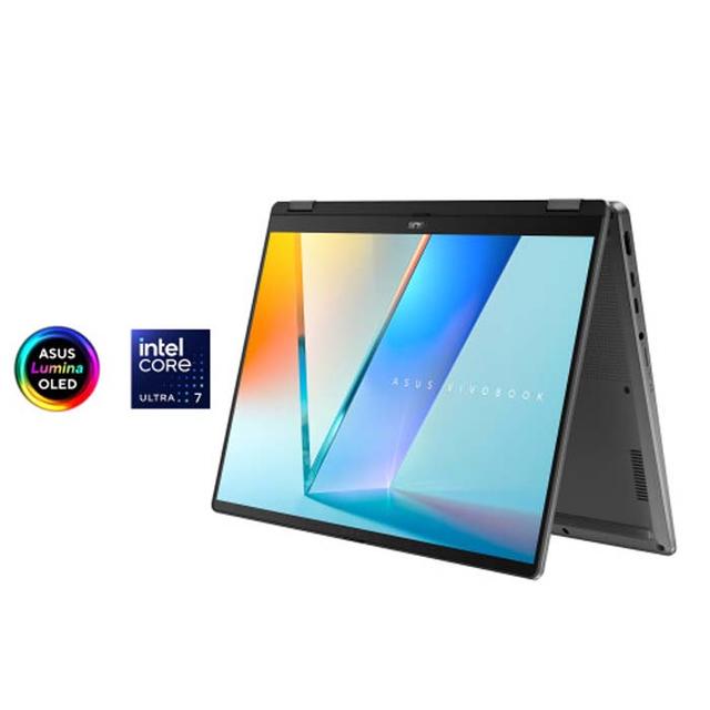 NOTEBOOK ASUS TP3407SA-OLED7151M (MATTE GREY) : INTEL CORE ULTRA 7-256V,UMA,16GB,512GB SSD,OLED,2K,WIN 11+OHS+M365,STYLUS,TOUCH