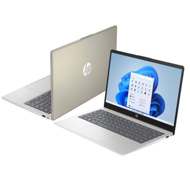 NOTEBOOK HP 14-EM0019AU (GOLD) : AMD R5-7530U,8GB,512GB SSD,14"FHD SVA 250NITS,WIN 11 HOME+OHS (TAS A08JTAA)