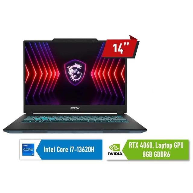 NOTEBOOK MSI CYBORG 14 A13VF (9S7-14P111-025) : INTEL CORE I7-13620H,16GB,512GB SSD,RTX4060-8GB,14",WIN 11 HOME+OHS