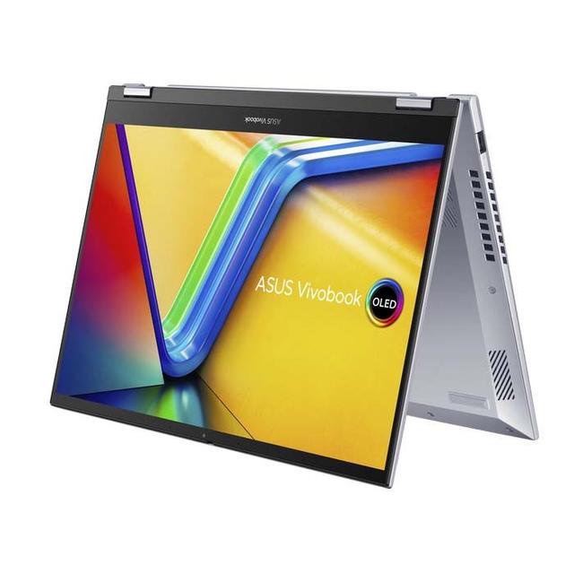 NOTEBOOK ASUS TP3402VA-OLEDS554TM (COOL SILVER) : INTEL CORE I5-1350H,16GB DDR4,512GB SSD,14" OLED 2.8K, WIN 11 HOME+OHS 2021+O365 BASIC