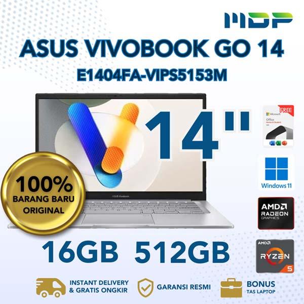 NOTEBOOK ASUS E1404FA-VIPS5153M (COOL SILVER) : AMD R5-7520U,UMA,16GB,512GB SSD,VIPS FHD,WIN 11+OHS+M365