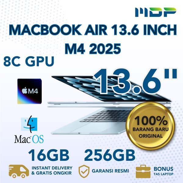 NOTEBOOK APPLE MACBOOK AIR (13,6 INC, M4, 2025) 8C GPU, 16GB, 256GB SKY BLUE (MC6T4ID/A)(E79)
