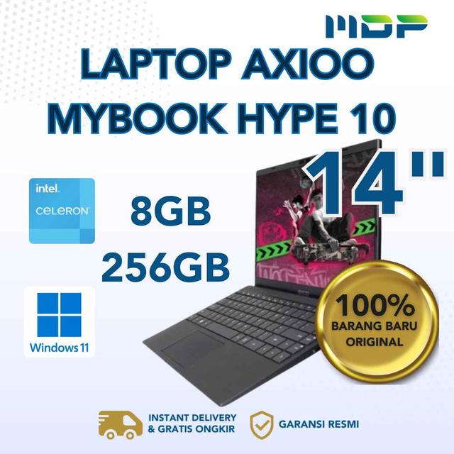 NOTEBOOK AXIOO MYBOOK HYPE 10 (NBAX244C08HNN1) TITANIUM BROWN  : INTEL CELERON N4020,8GB,HD 256GB ,14",WIN 11 (NO TAS)