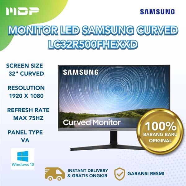 MONITOR SAMSUNG CURVED LED LC32R500FHEXXD : 32" 75HZ  FULL HD BEZEL-LESS CURVED HDMI VGA 
