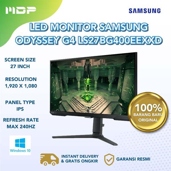 MONITOR SAMSUNG LED ODYSSEY G4 LS27BG400EEXXD : 27" IPS 240HZ HDMI 