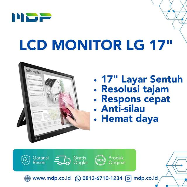 LCD MONITOR LG 17" 17BR30T-B TOUCH SCREEN