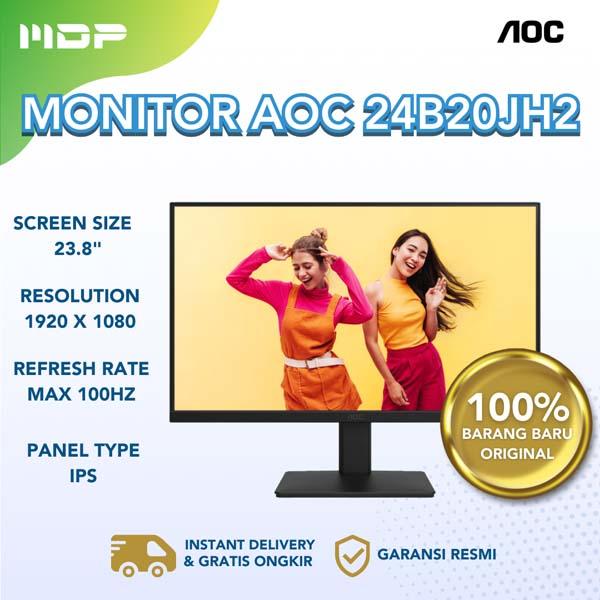 MONITOR AOC 24B20JH2 : IPS,1920X1080 PIXELS,23.8" INCH