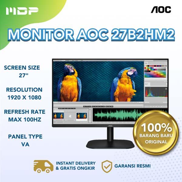 MONITOR AOC 27B2HM2 : HDMI PORT, VA PANEL 100HZ,27" INCH