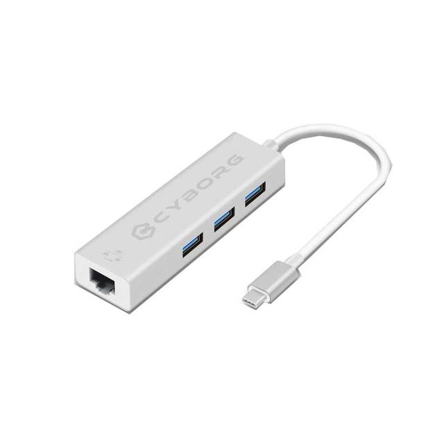 CONVERTER TYPE-C TO LAN & USB 3.0 X3 PORT CYBORG