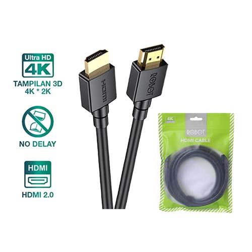 KABEL HDMI ROBOT RFH015 HIGH-DEFINITION BLACK 1,5M