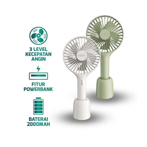 ROBOT USB MINI FAN RT-BF17(WHITE/GREEN)