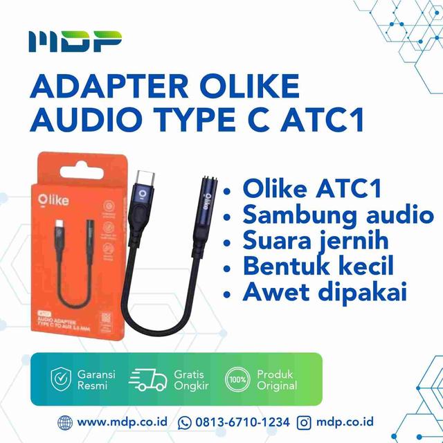 OLIKE AUDIO ADAPTER TYPE C ATC1 BLUE