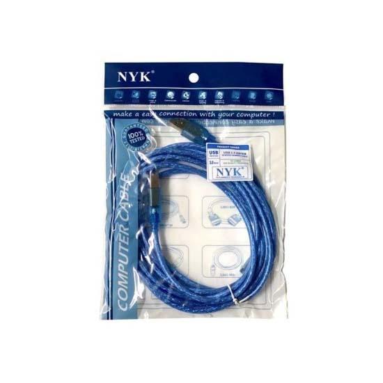 CABLE USB PRINTER V 2.0 TRANSP 5M NYK