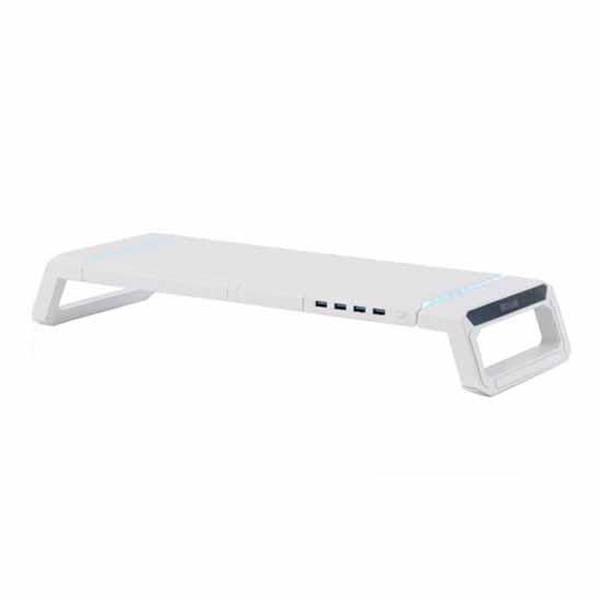 MONITOR STAND RGB REXUS TRANT FP03 USB HUB 3.0 WHITE