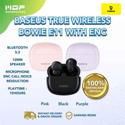 BASEUS TRUE WIRELESS BOWIE E11 WITH ENC (MIXED COLOR)