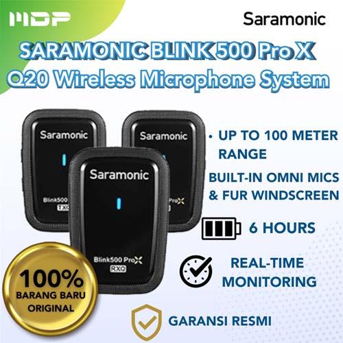 MICROPHONE WIRELESS SARAMONIC BLINK 500 PRO X Q20 