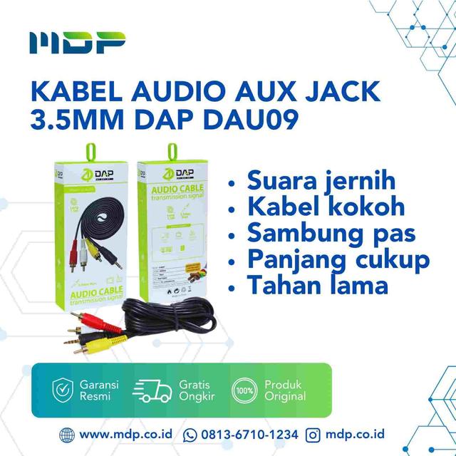 KABEL AUDIO AUX JACK 3.5MM  DAP DAU09