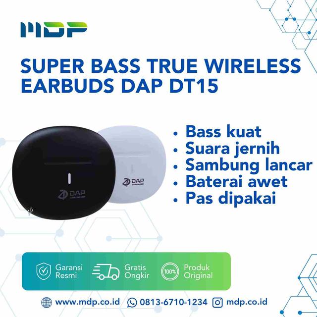 SUPER BASS TRUE WIRELESS EARBUDS DAP BLUETOOTH DT15