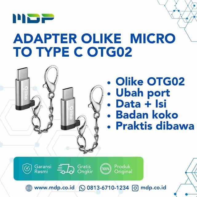 OLIKE ADAPTER MICRO TO TYPE C OTG02 BLACK SILVER