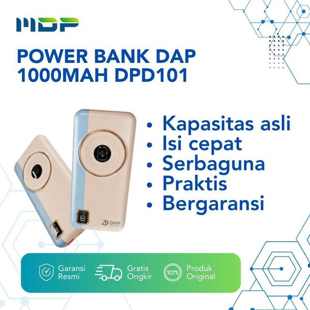 POWER BANK DAP DPD101 WHITE