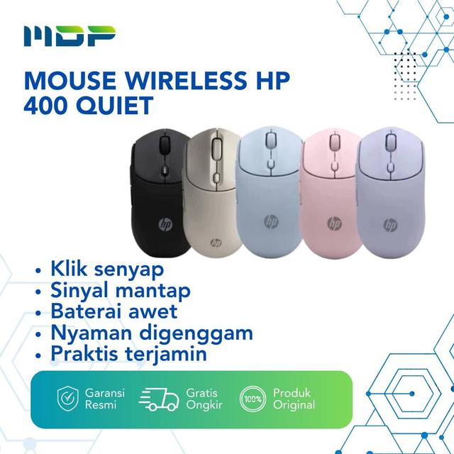MOUSE WIRELESS HP 400 QUIET BLUE (AZ7B4AA)