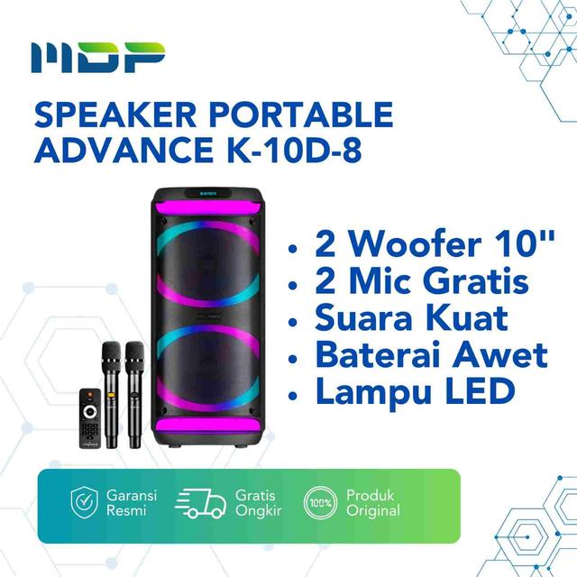 SPEAKER PORTABLE ADVANCE K-10D-8
